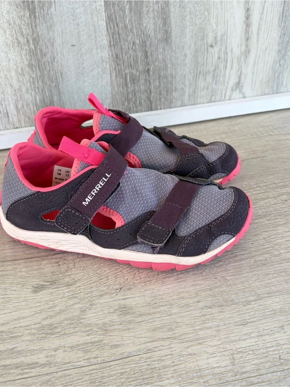 Merrell Kids Hydro Quest Sandals Pink Purple Girls Youth 1 Summer Water Shoes
